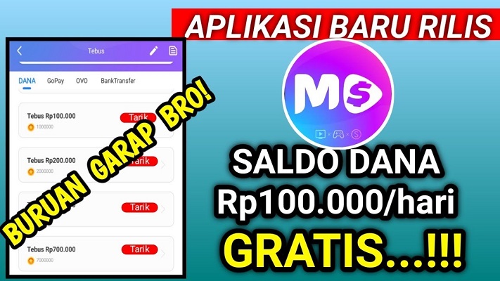 Aplikasi penghasil saldo DANA gratis Momotube