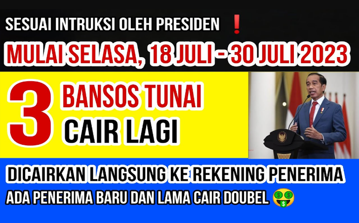 HORE! 3 Bansos Tunai Cair Sekaligus hingga 30 Juli 2023 Lewat Bank Himbara (BRI, BNI, Mandiri)