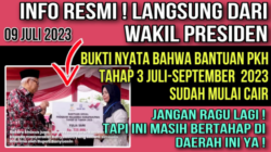 Langsung dari Wapres! Bukti Nyata PKH Tahap 3 bulan Juli 2023 Sudah Cair di Daerah Ini