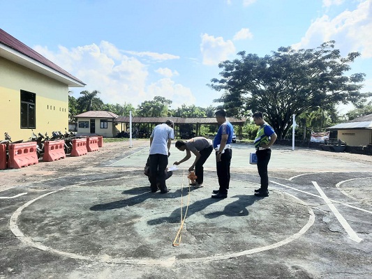 Sirkuit Praktik SIM Satlantas Polres Sawahlunto Dirubah Bentuk