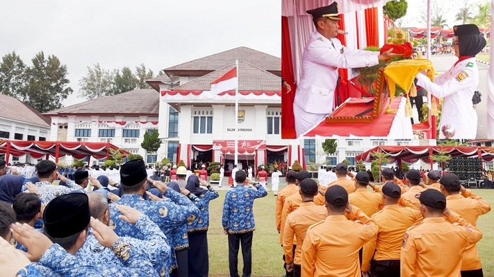 Upacara HUT RI ke-78 Tingkat Kota Pariaman Berlangsung Khidmat