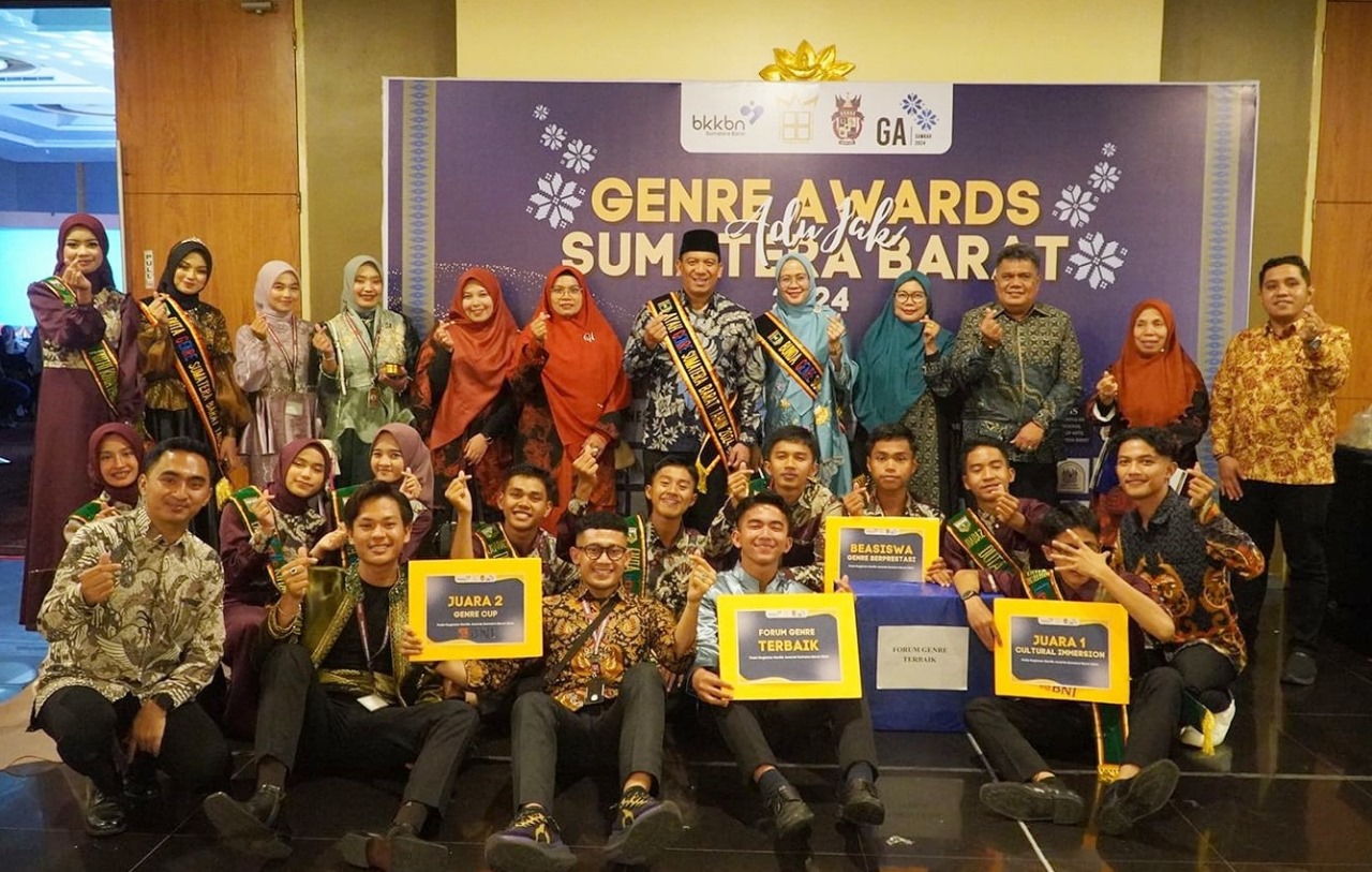 Harumkan Padang Panjang, Rahmat dan Keysa Raih Runner Up dan Juara IV Duta Genre Tingkat Sumbar