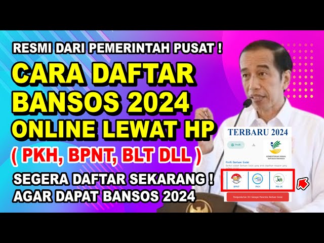 Update Terbaru! Cara Daftar Bansos Pemerintah Tahun 2024 Cuma Pakai HP, Berikut Syarat dan Tutorialnya! (Foto: Dok.Istimewa)