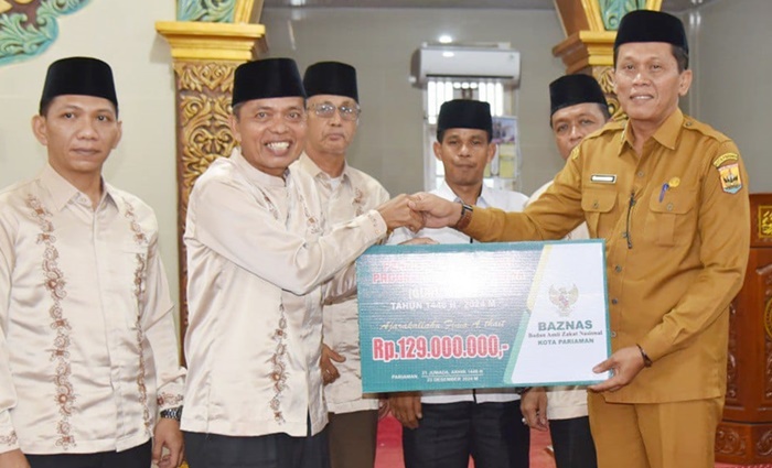 430 Guru MDTA se-Kota Pariaman Terima Bantuan Zakat dari BAZNAS