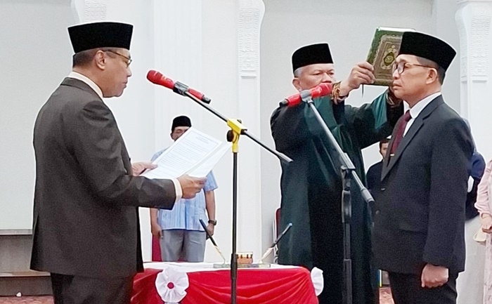 Al Amin Resmi Dilantik sebagai Penjabat Sekda Bukittinggi, Ini Pesan Marfendi