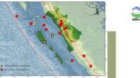 BMKG Catat 17 Gempabumi Guncang Sumatera Barat dalam Sepekan, Dua Terasa Hingga Padang
