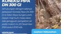 Gangguan Pengaliran Air di Sungai Lareh, Perumda AM Padang Himbau Warga Siapkan Cadangan Air