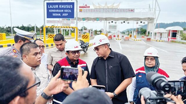 Kabar Baik, Tol Padang - Sicincin akan Diuji Coba 15 Desember Mendatang