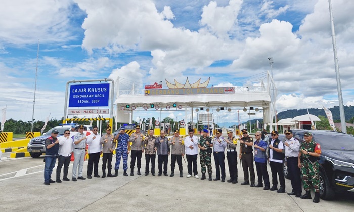 Kapolda Sumbar Tinjau Kesiapan Jalan Tol Padang-Sicincin