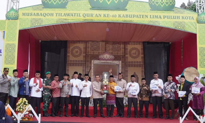 Kecamatan Payakumbuh Pertahankan Gelar Juara Umum pada MTQ ke-40 Kabupaten Lima Puluh Kota