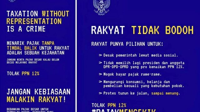 Kenaikan PPN 12% Picu Protes Massal, Tagar #PajakMencekik Jadi Trending