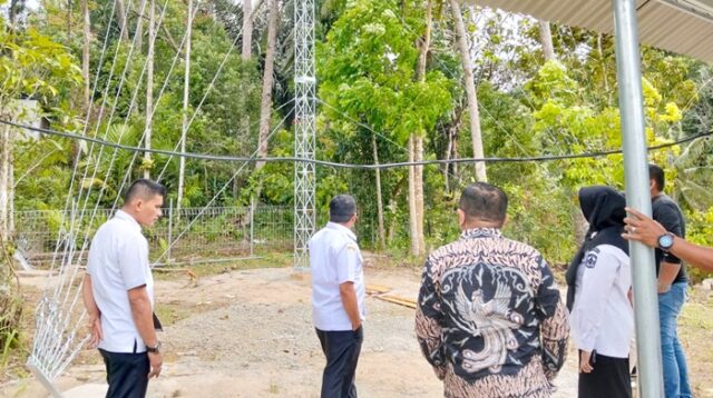 Menara Repeater di Nagari Indudur Kabupaten Solok Rampung, Akses Telekomunikasi Masyarakat Meningkat