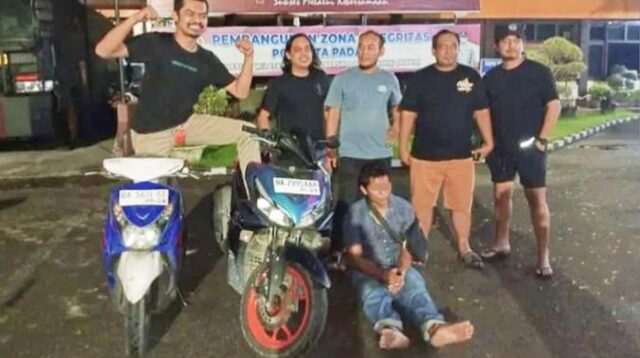 Tim Klewang Ringkus Tersangka Pencurian Sepeda Motor di RS M.Djamil Padang