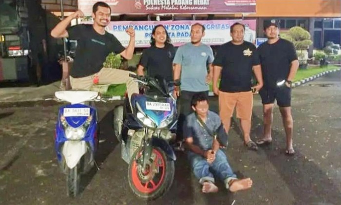 Tim Klewang Ringkus Tersangka Pencurian Sepeda Motor di RS M.Djamil Padang