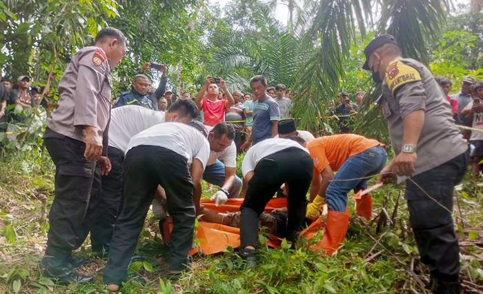 Warga Temukan Sosok Mayat di Kebun Sawit dengan Posisi Tertelungkup