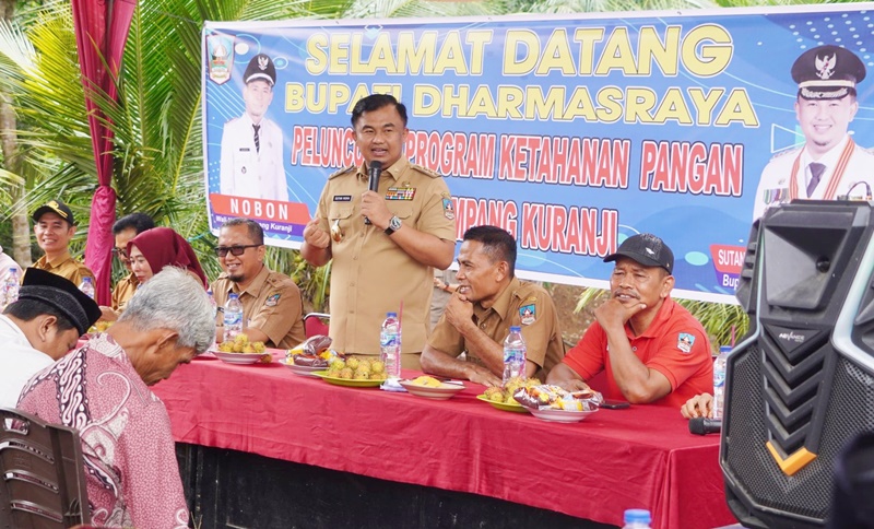 Bupati Dharmasraya Luncurkan Program Ketahanan Pangan di Nagari Ampang Kuranji