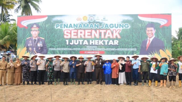 Dukung Swasembada Pangan, Kapolda Sumbar Hadiri Penanaman Jagung Serentak Satu Juta Hektar