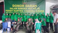 HUT ke-79 Persit, Dandim 0304Agam Berbagi Darah Berbagi Kehidupan