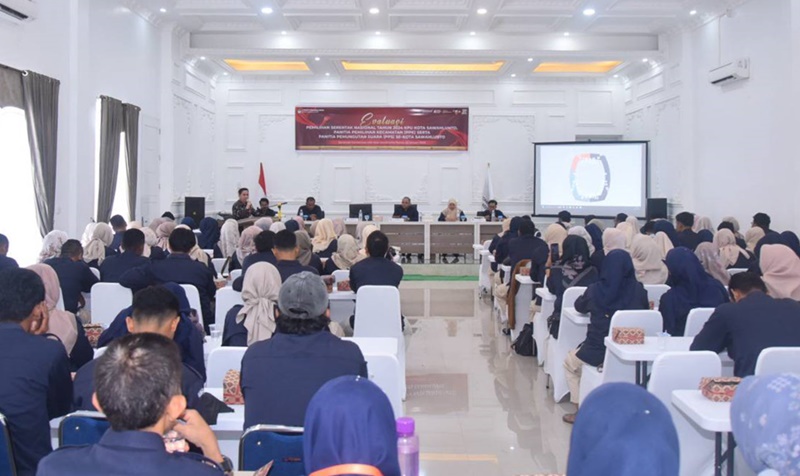 KPU Kota Sawahlunto Gelar Evaluasi Pilkada Serentak 2024, Penetapan Wako dan Wawako Menunggu Keputusan MK