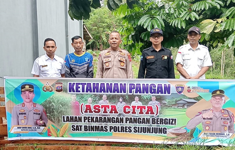 Kasat Binmas Polres Sijunjung AKP Yuliza Herman Ajak Masyarakat Manfaatkan Lahan