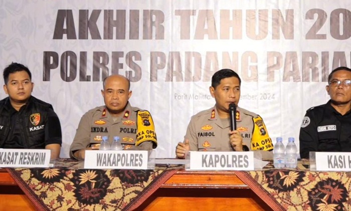 Kasus Narkoba Naik Hampir 23% di Tahun 2024, Polres Padang Pariaman Perketat Pengawasan di Wilayah Rawan