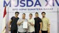 M. Dhanni Hariyona Resmi Jadi Calon Tunggal Ketua Umum BPD HIPMI Sumbar