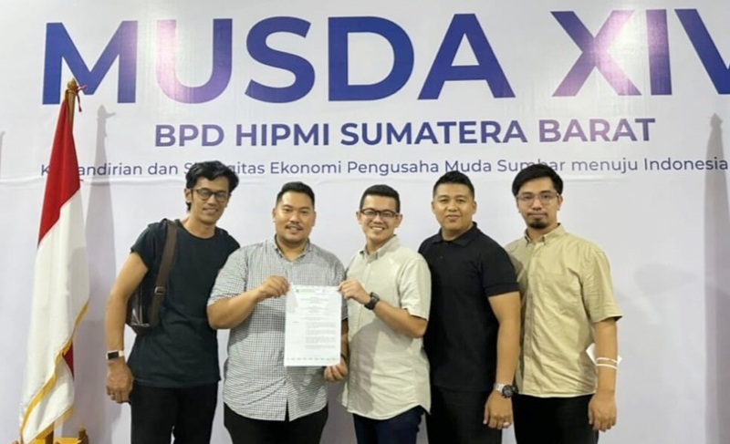 M. Dhanni Hariyona Resmi Jadi Calon Tunggal Ketua Umum BPD HIPMI Sumbar