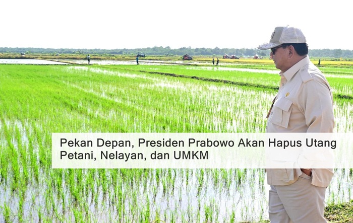 Pekan Depan, Presiden Prabowo Akan Luncurkan Program Penghapusan Utang Petani hingga UMKM