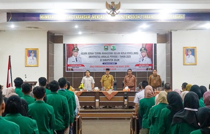 Pemkab Solok Resmi Terima 428 Mahasiswa KKN UNAND Periode I Tahun 2025