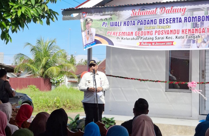 Pj Wali Kota Padang Resmikan Gedung Posyandu Kenanga 13, Perkuat Layanan Kesehatan di Padang Sarai