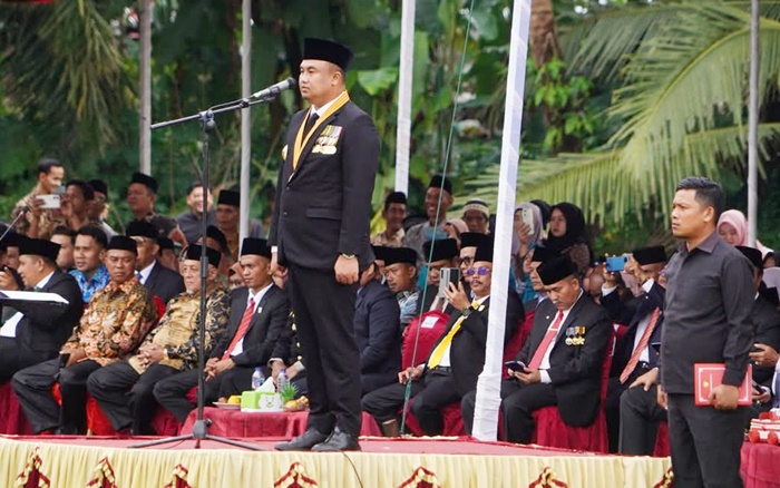 Upacara HUT ke-21 Kabupaten Dharmasraya Berlangsung Khidmat