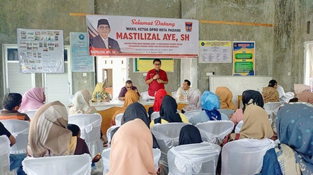 Wakil Ketua DPRD Padang Mastilizal Aye Alokasikan Dana Pokir Rp800 Juta untuk Pembangunan Kelurahan Lolong Belanti