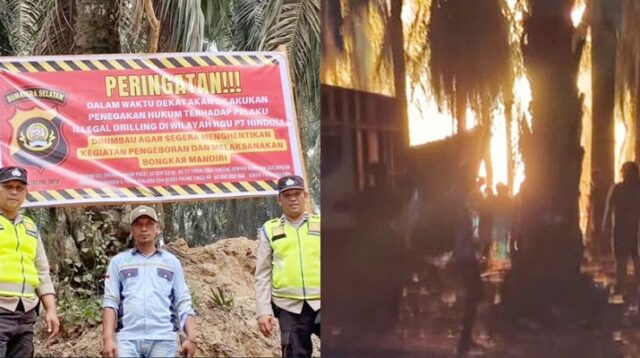 Abaikan Imbauan, Kebakaran Sumur Minyak Kembali Terjadi di Hindoli Musi Banyuasin, Warga Minta Tindakan Tegas