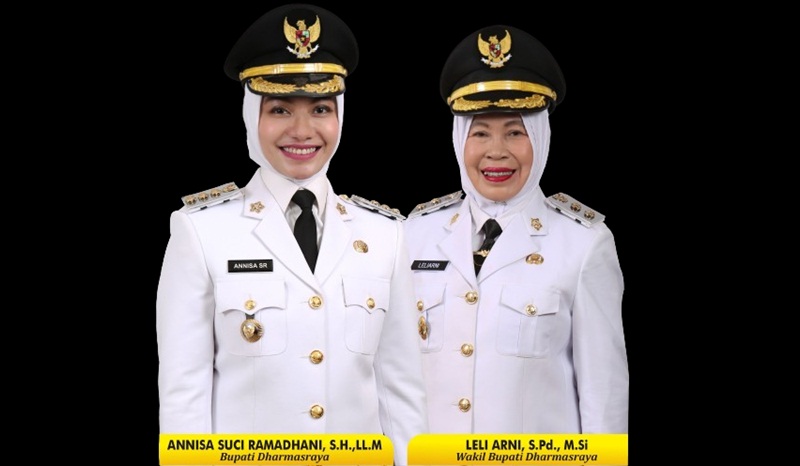 Annisa Suci Ramadhani-Leli Arni Resmi Dilantik sebagai Bupati dan Wakil Bupati Dharmasraya Periode 2025-2030