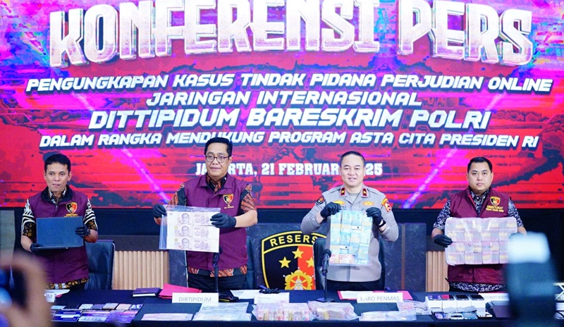 Bareskrim Polri Ungkap Jaringan Judi Online 1XBET, 9 Tersangka Berhasil Ditangkap