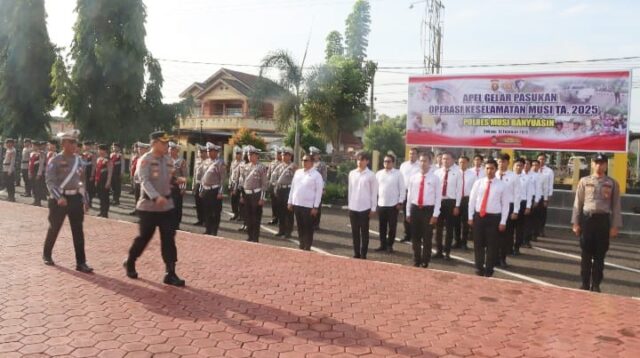 Dimulai Hari Ini, Polres Musi Banyuasin Gelar Operasi Keselamatan Musi 2025