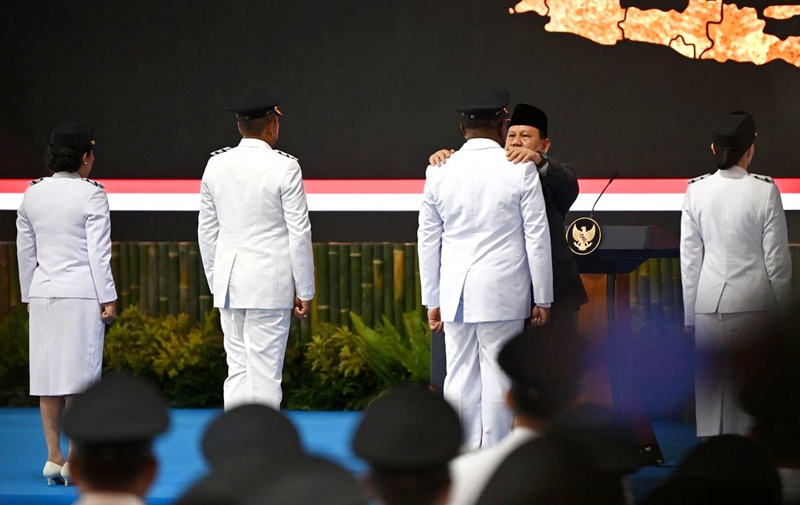 Lantik 961 Kepala Daerah, Prabowo Saya Kira Ini Momen Bersejarah