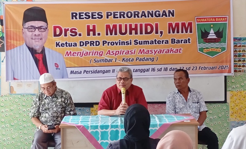 Menutup Masa Reses, Ketua DPRD Sumbar Muhidi Serap Aspirasi Warga di Tiga Lokasi di Kota Padang