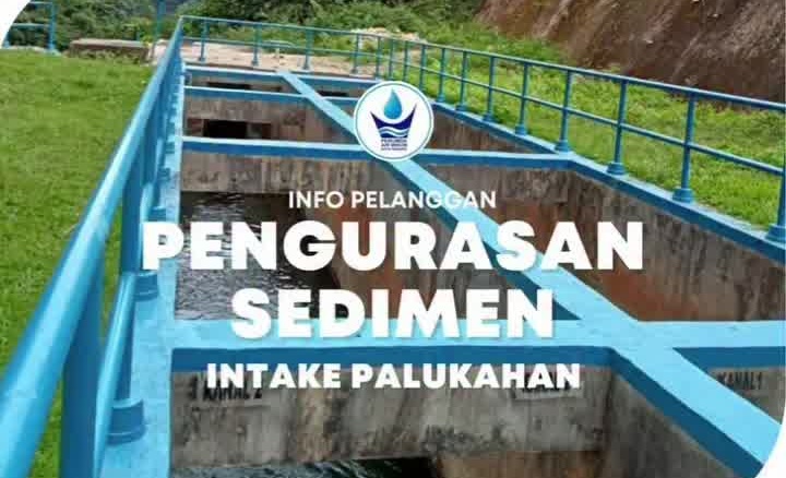 Perumda AM Padang Lakukan Pengurasan Sedimen di Intake Palukahan