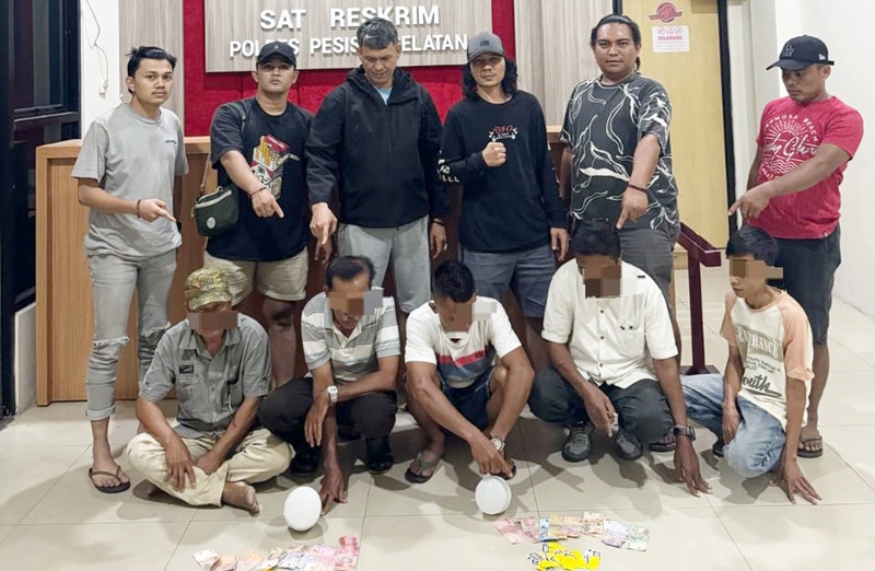 Polres Pesisir Selatan Tangkap Empat Pelaku Judi Ceki Koa di Ranah Pesisir