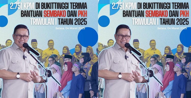 2.751 KPM di Bukittinggi Terima Bansos dan PKH Triwulan Pertama, Total Anggaran Capai Rp2 Miliar