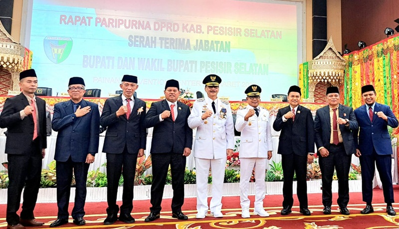 DPRD Pesisir Selatan Gelar Rapat Paripurna Serah Terima Jabatan Bupati Periode 2025-2030