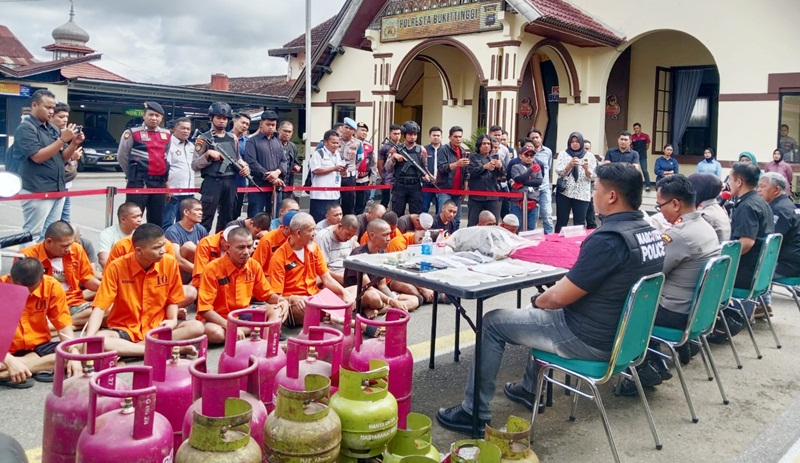 Polresta Bukittinggi Ungkap Puluhan Kasus Kriminal dalam Dua Bulan Terakhir, Terbanyak Kasus Narkotika