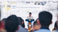 Presiden Prabowo Resmikan Pabrik Pemurnian Logam Mulia Freeport di Gresik