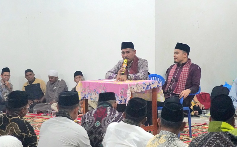 Safari Ramadan di Masjid Nurul Iman Banjar Sari, Bupati Lima Puluh Kota Tanggapi Keluhan Perbaikan Akses Jalan