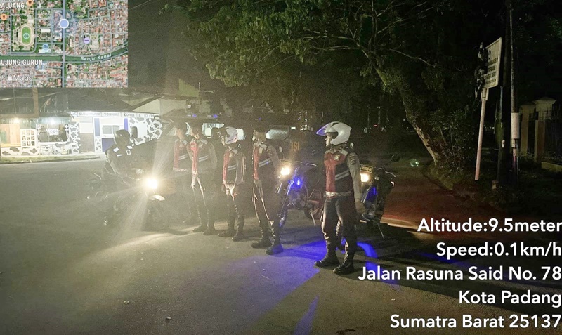 Wujudkan Padang Bebas Tawuran dan Balap Liar, Polda Sumbar Intensifkan Patroli KRYD