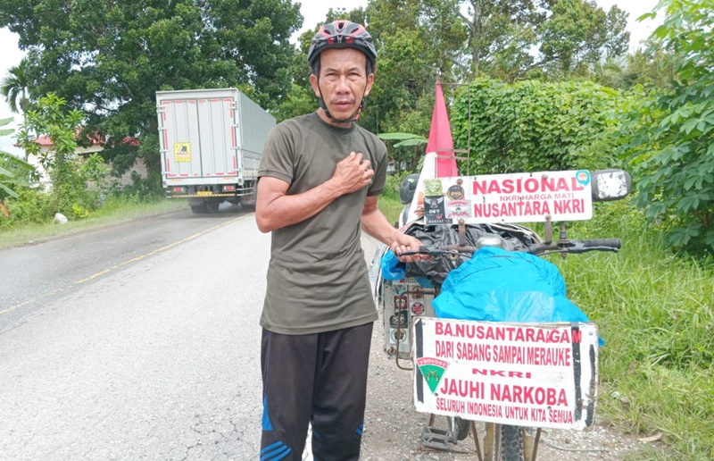 Zulkifli Tanjung Bersepeda Antar Provinsi, Kampanyekan Jauhi Narkoba